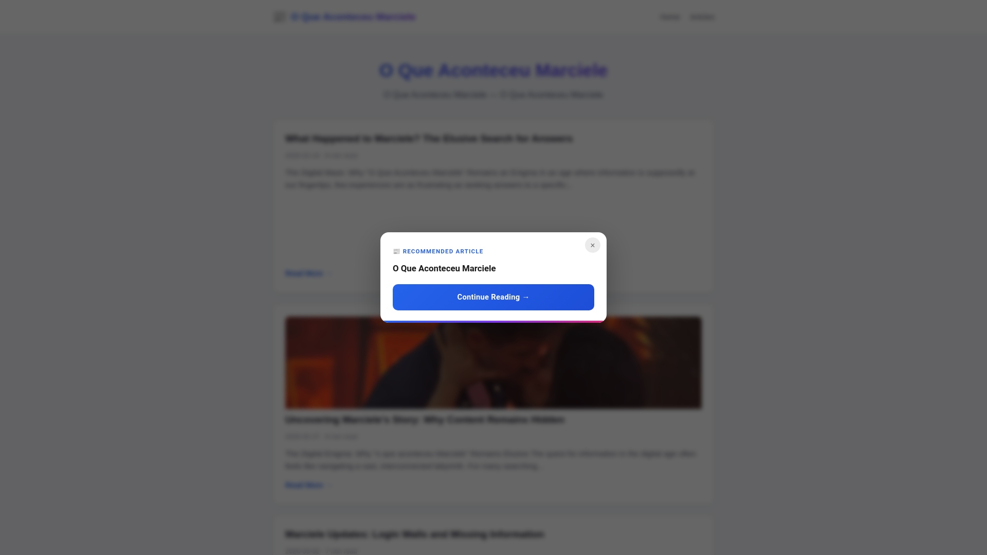 website screenshot of https://o-que-aconteceu-marciele.pages.dev/