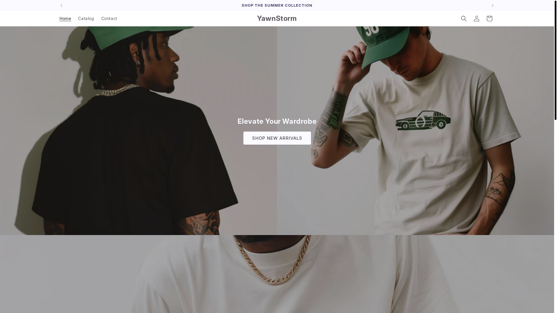 website screenshot of https://yawnstorm.com/