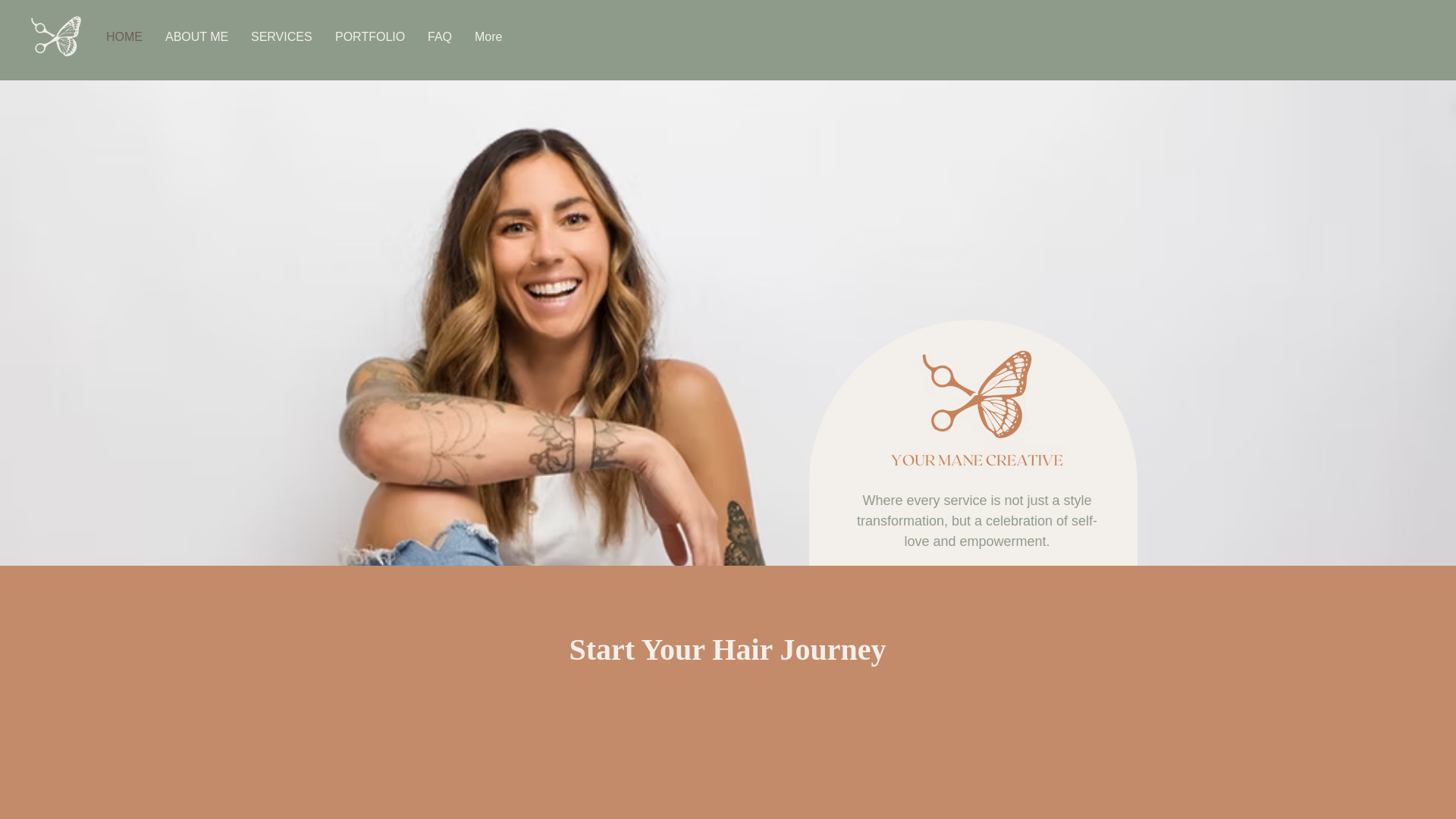 website screenshot of https://kelseystarzhair.com/
