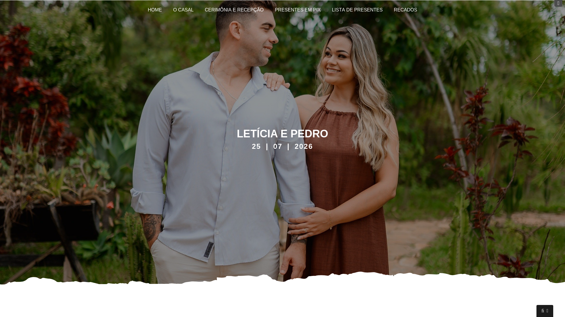 website screenshot of https://leticiaepedrovitor.com.br