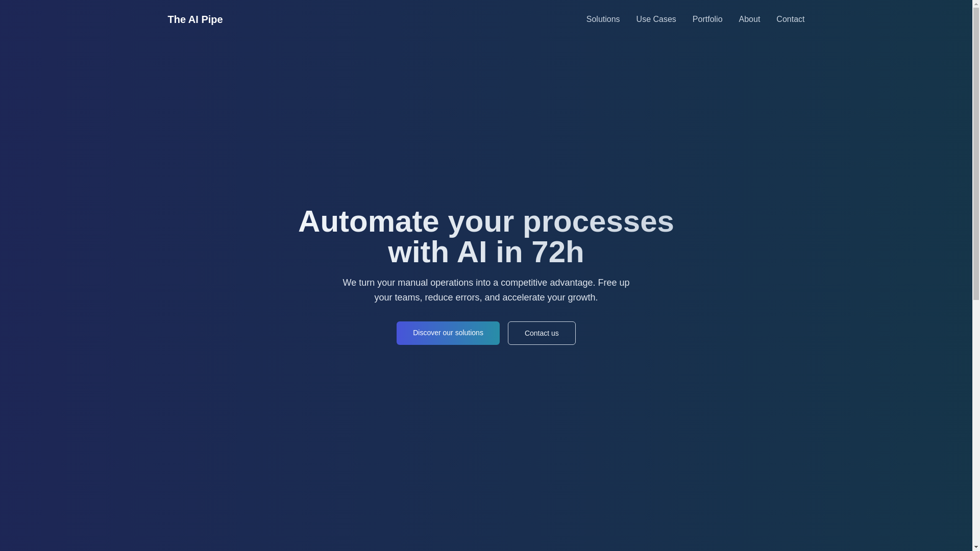 website screenshot of https://the-ai-pipe.pages.dev/