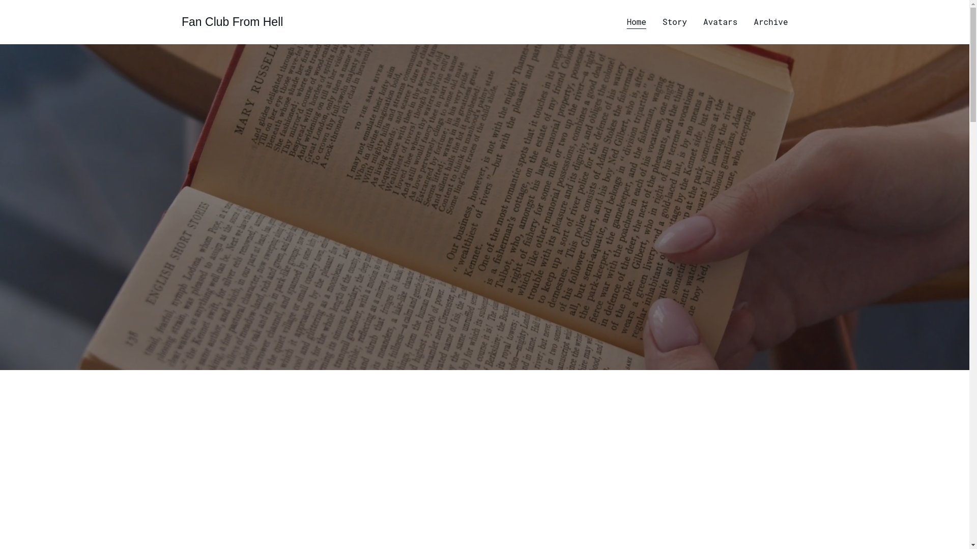 website screenshot of https://fanclubfromhell.com/
