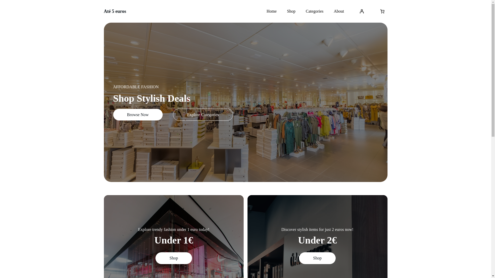 website screenshot of https://ate5euro.shop/