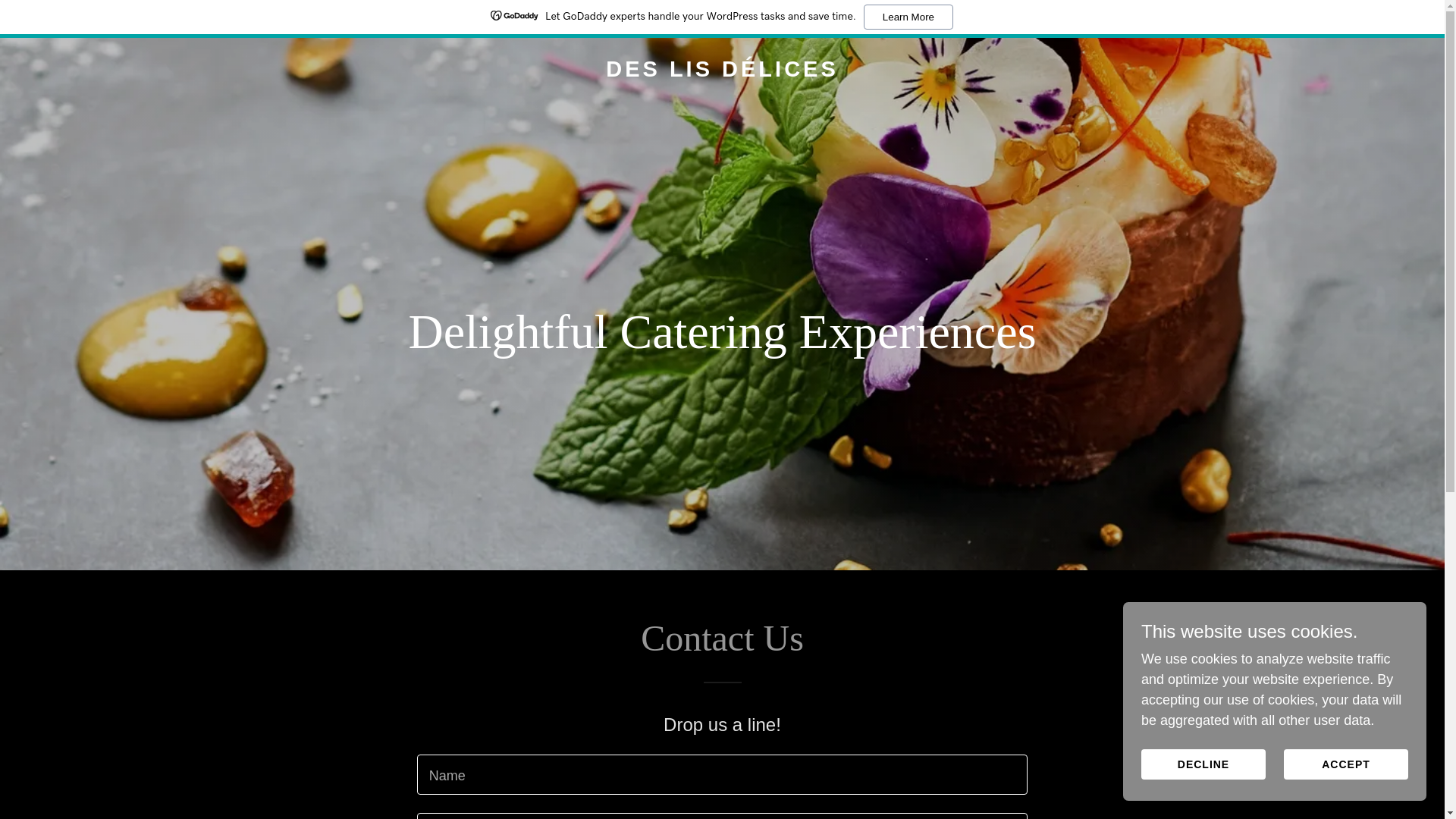 website screenshot of https://deslisdelices.com/