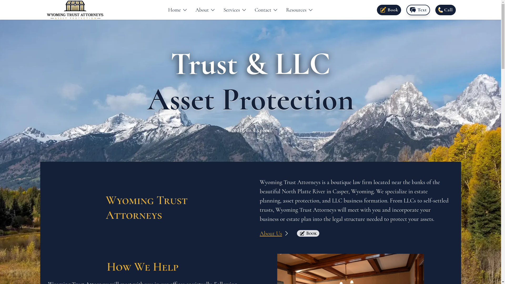 website screenshot of https://llcandtrustattorney.com/