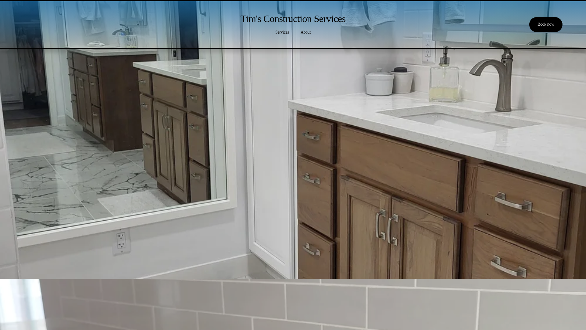 website screenshot of https://timsconstructionservices.com