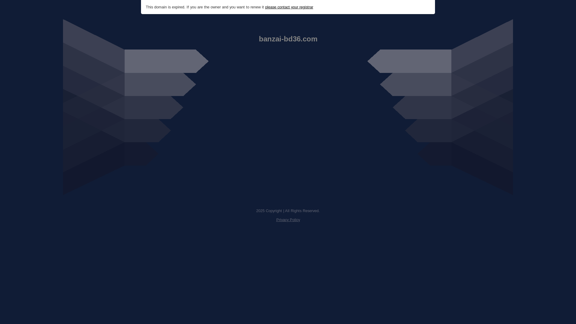 website screenshot of https://banzai-bd36.com/