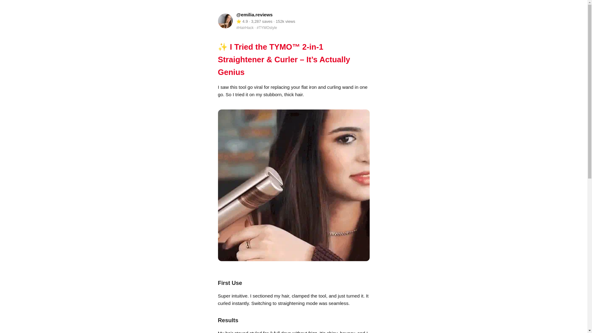 website screenshot of https://tmbeautyreviews.pages.dev/