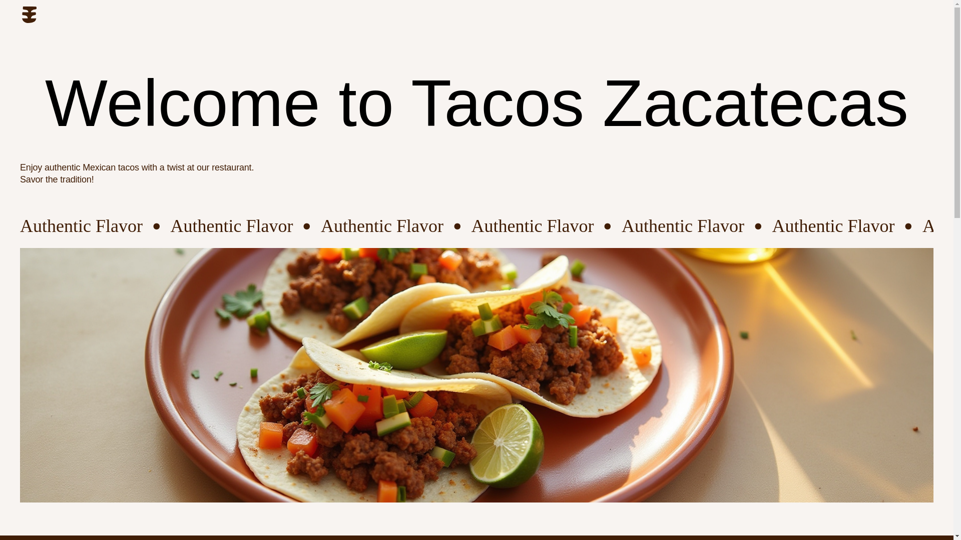 website screenshot of https://tacozacatecas.com/