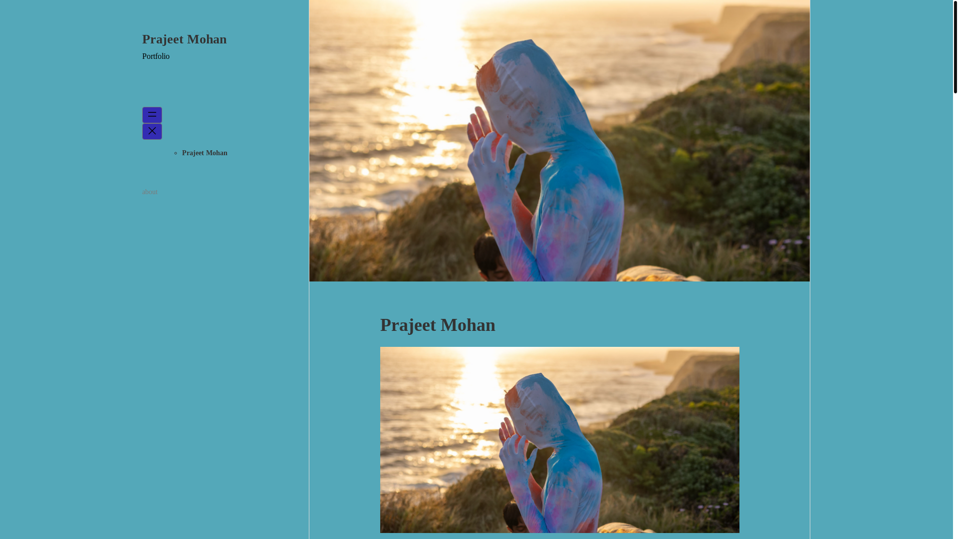 website screenshot of https://prajeetmohan.com/