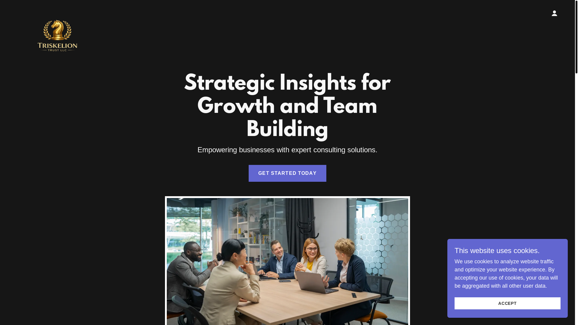 website screenshot of https://triskeliontrust.com/