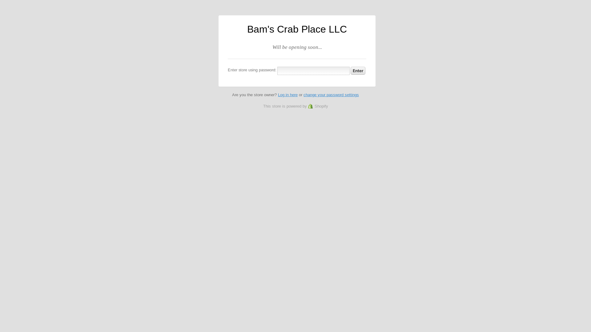 website screenshot of https://bamscrabplacellc.com/