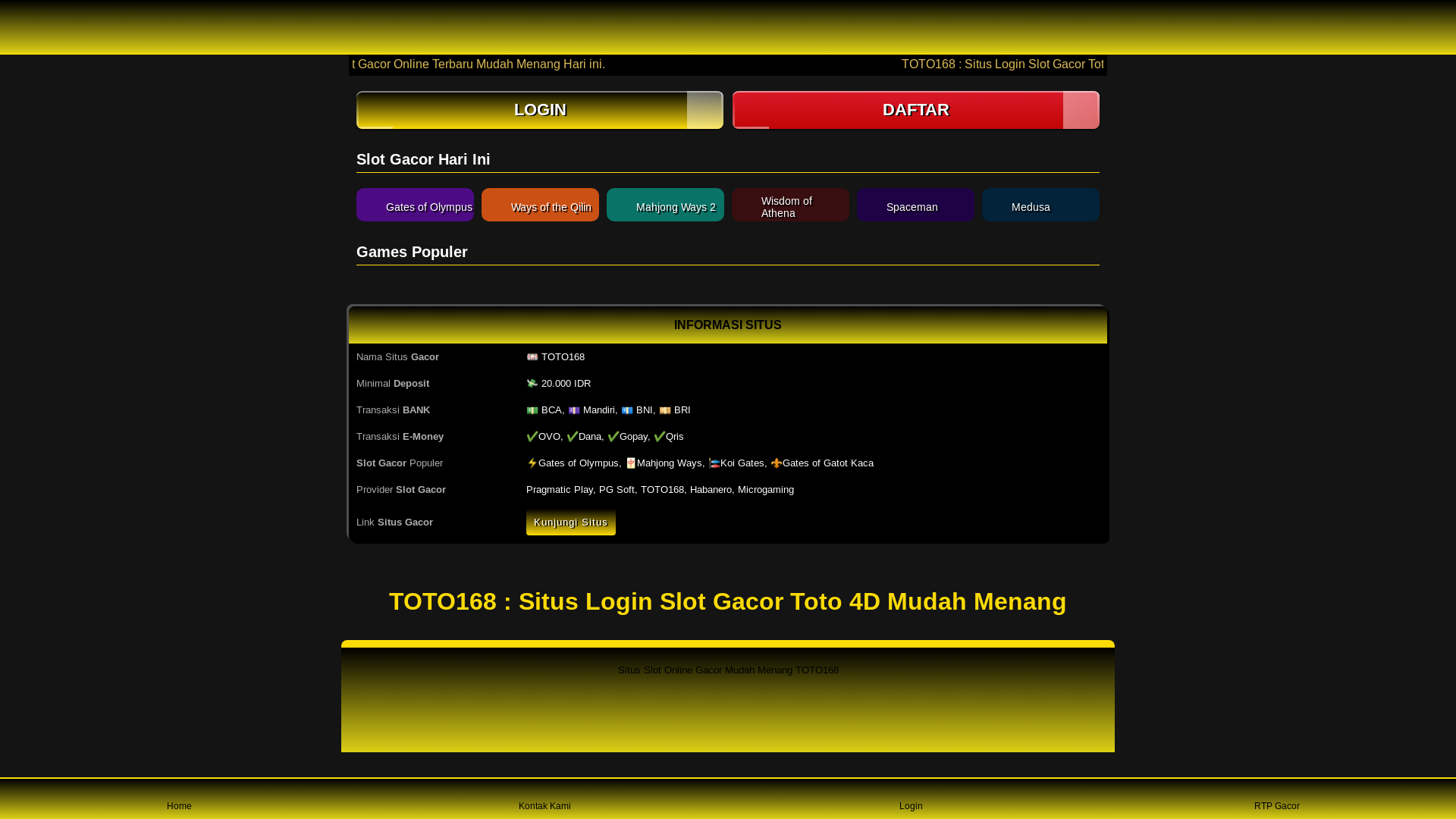website screenshot of https://jupiterstransformation-toto168.pages.dev/