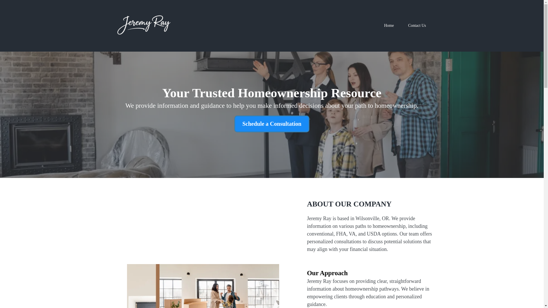 website screenshot of https://teamjeremyray.com/