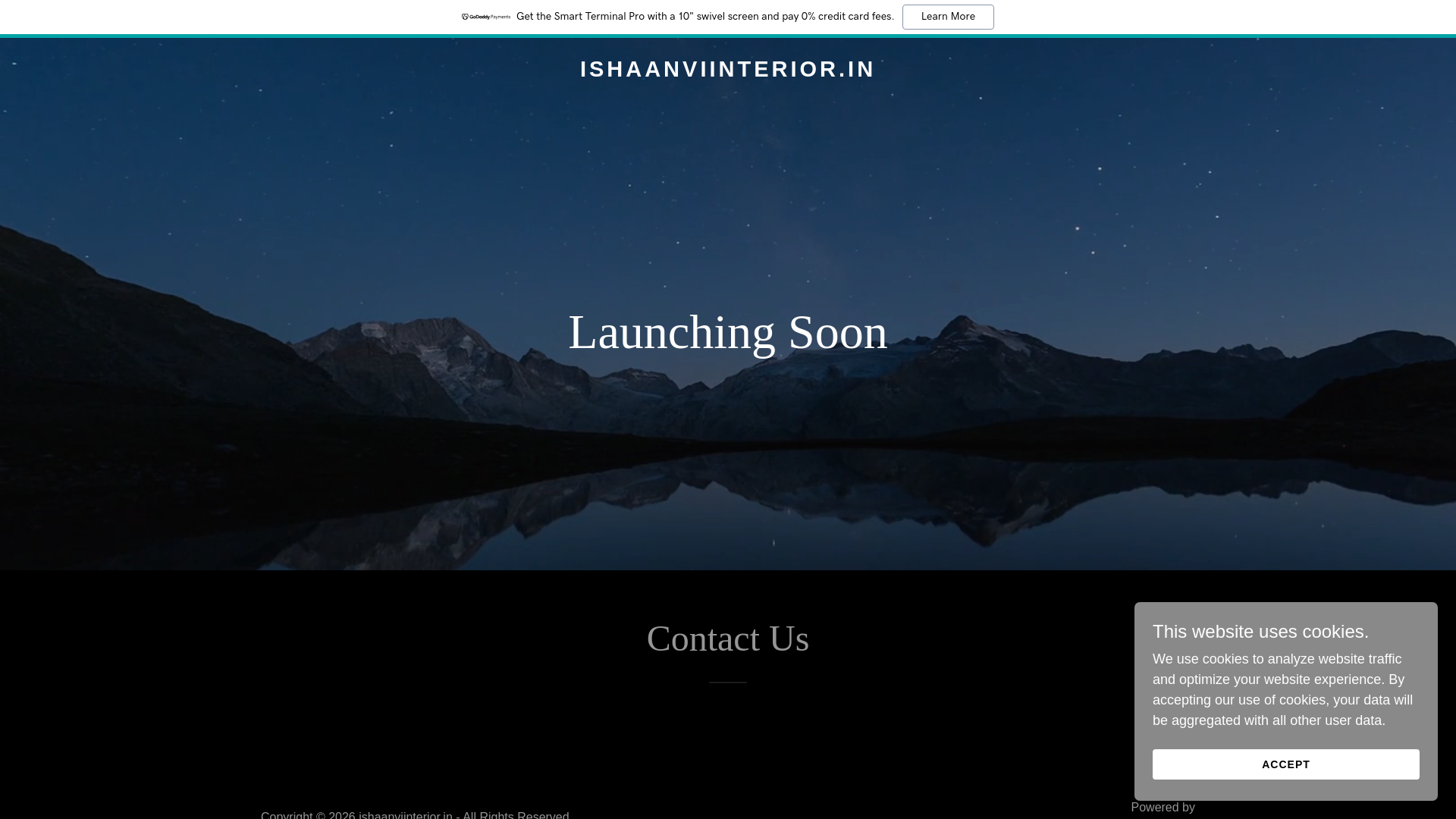 website screenshot of https://ishaanviinterior.in/