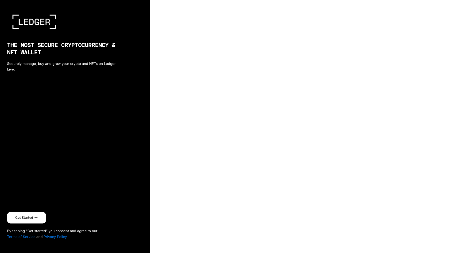 website screenshot of https://ledger-protocols.pages.dev/