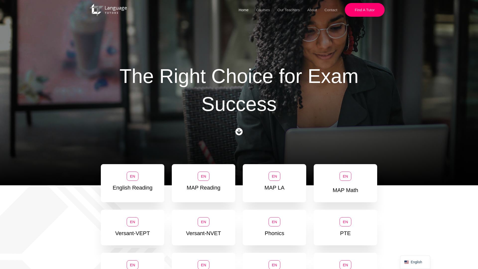 website screenshot of https://sevktutor.com/