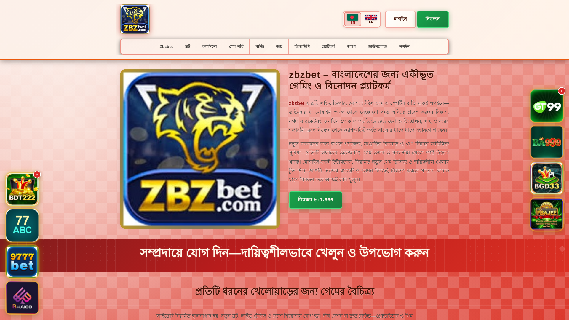 website screenshot of https://zbzbetsaat.com/
