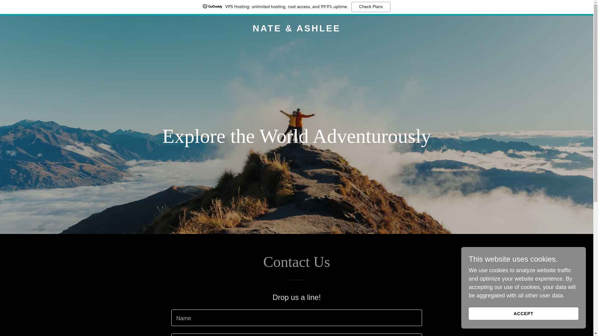 website screenshot of https://nateashlee.com/