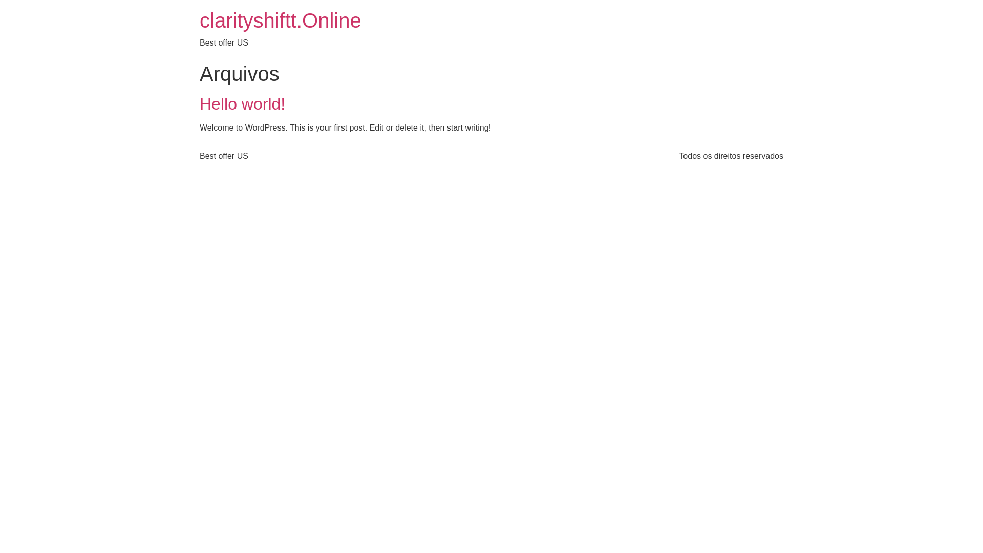 website screenshot of https://clarityshiftt.online/