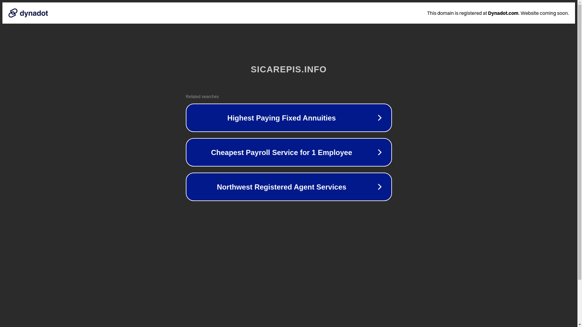 website screenshot of https://sicarepis.info/