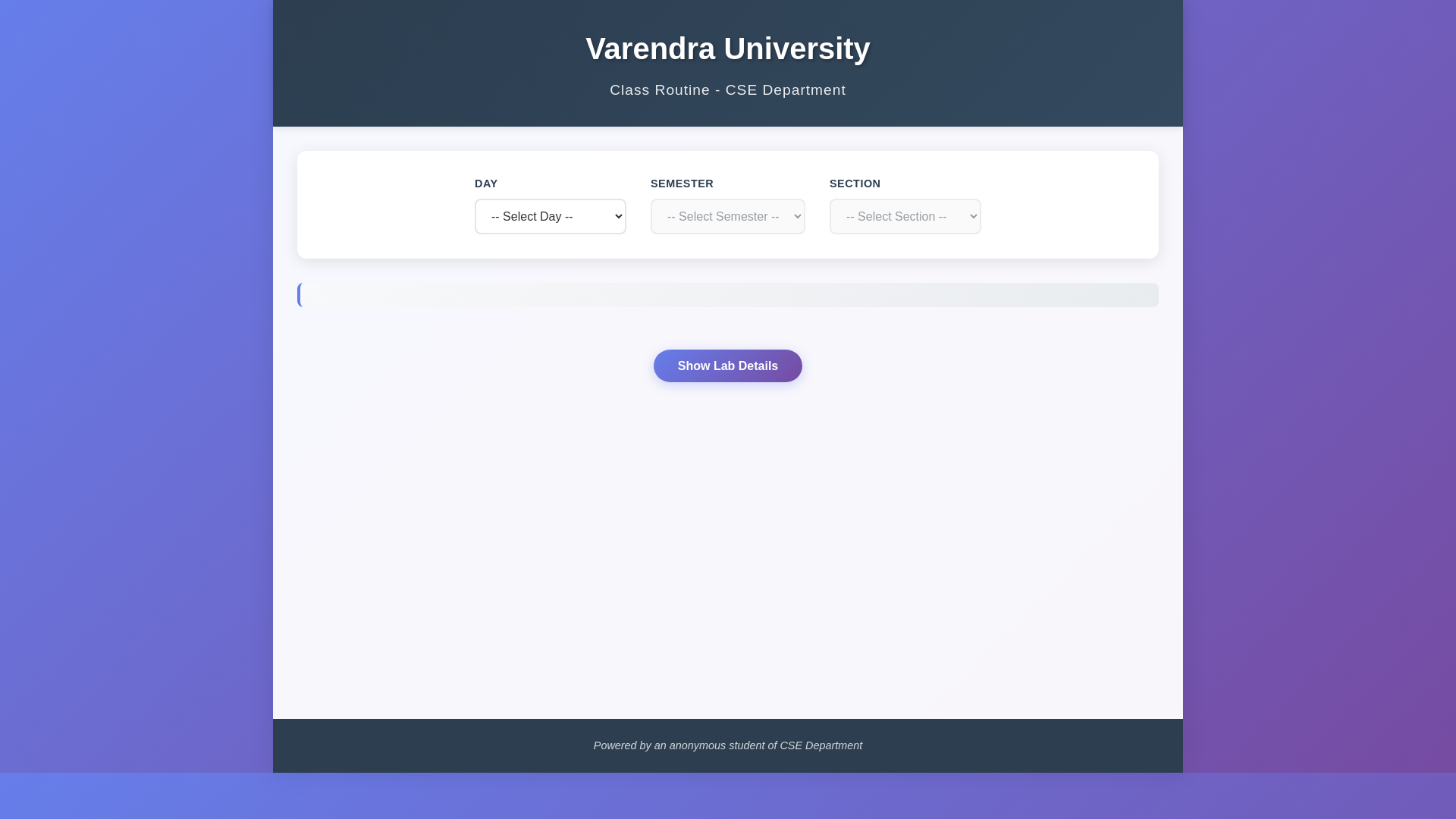 website screenshot of https://vu-class-routine-cse.pages.dev/
