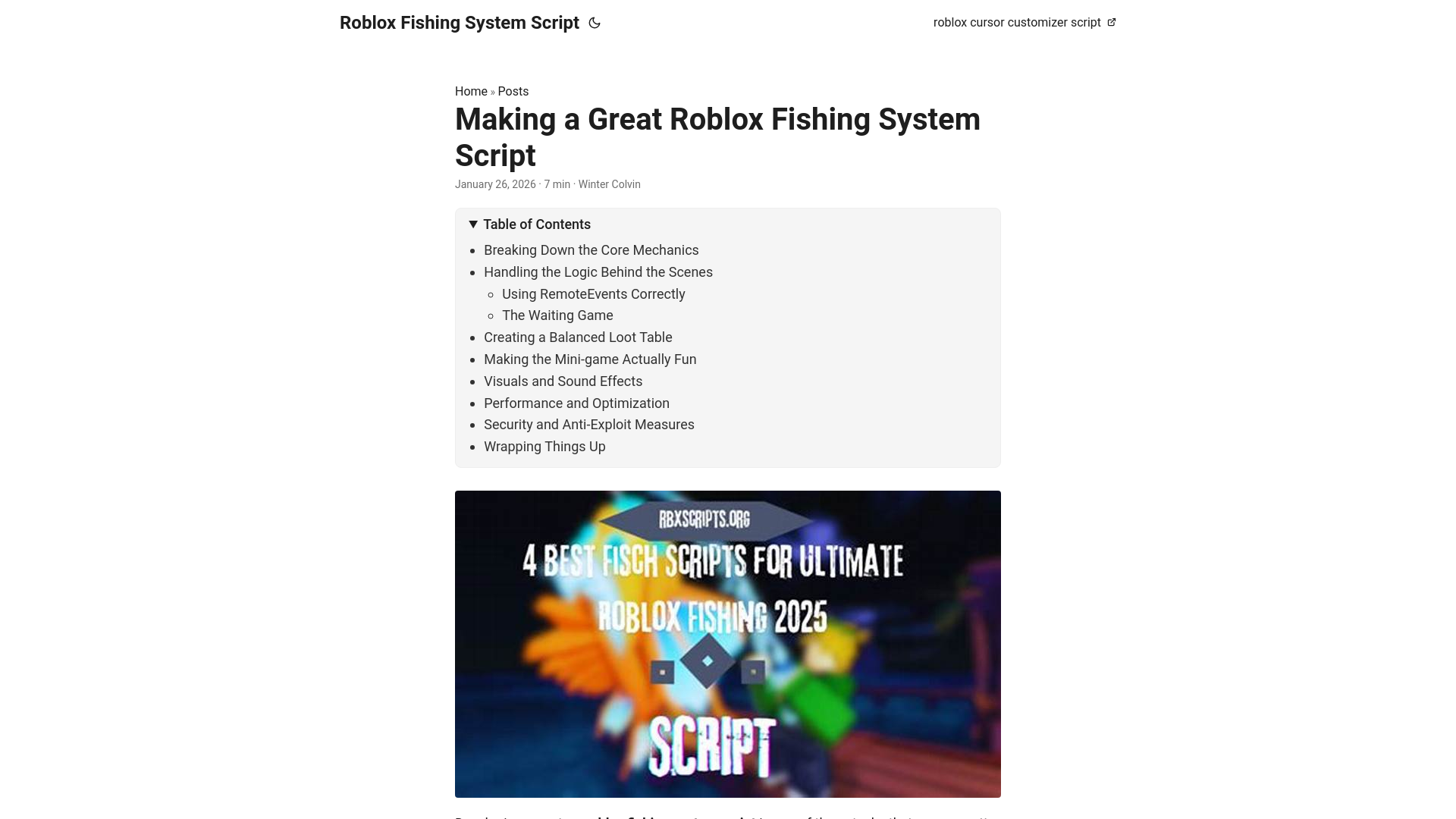 website screenshot of https://roblox-fishing-system-script.pages.dev/