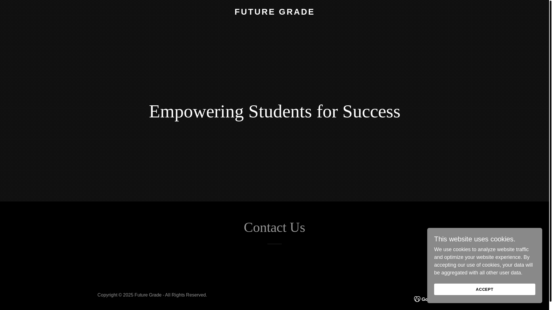 website screenshot of https://futuregrade.co.in/