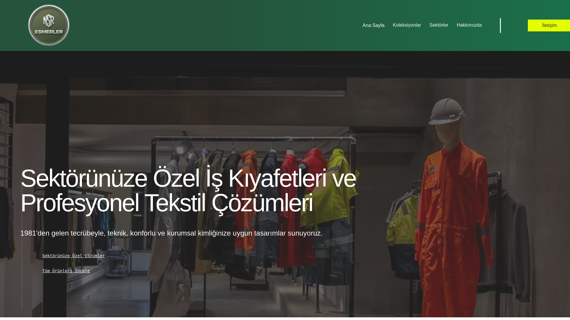 website screenshot of https://esmerler.com.tr
