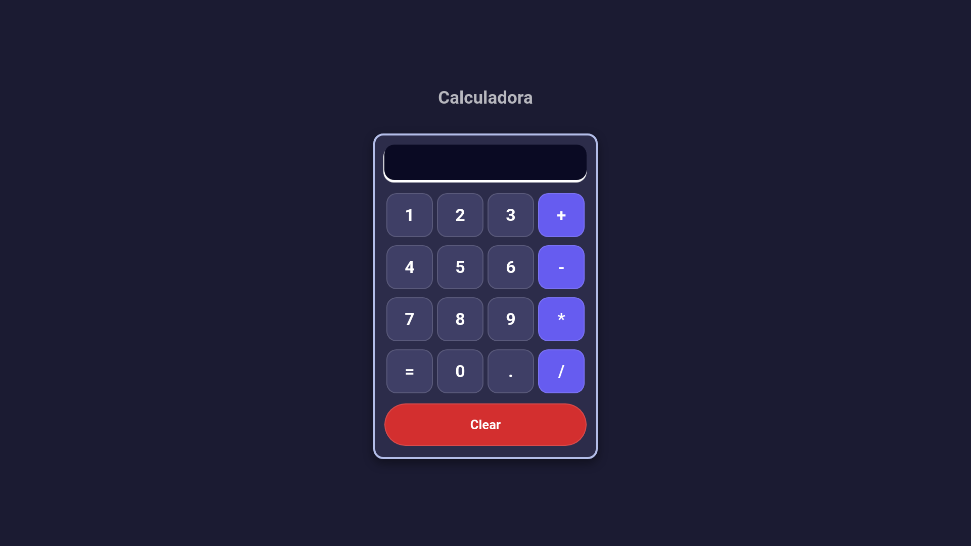 website screenshot of https://calculadora-react.pages.dev/