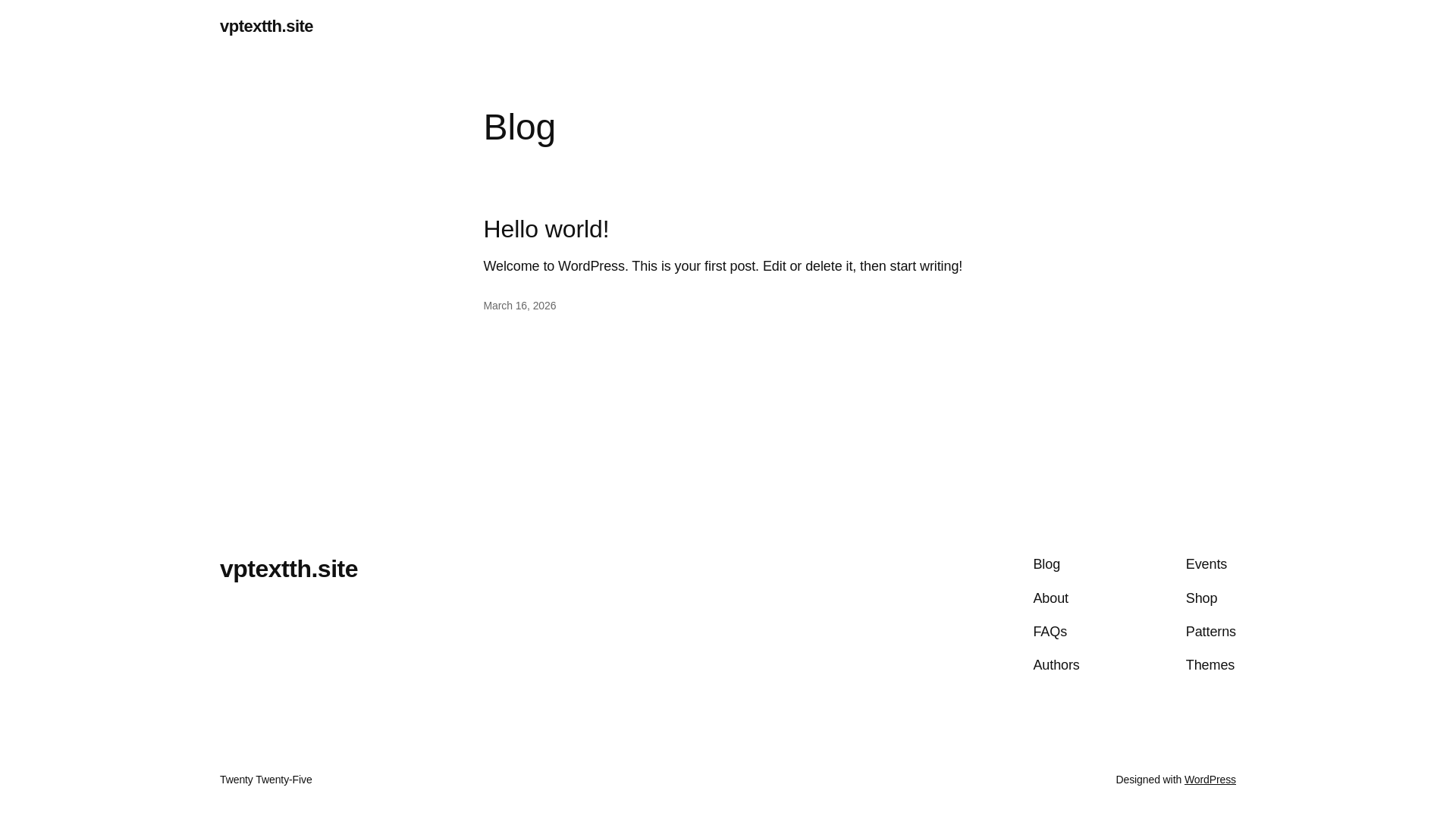 website screenshot of https://vptextth.site/
