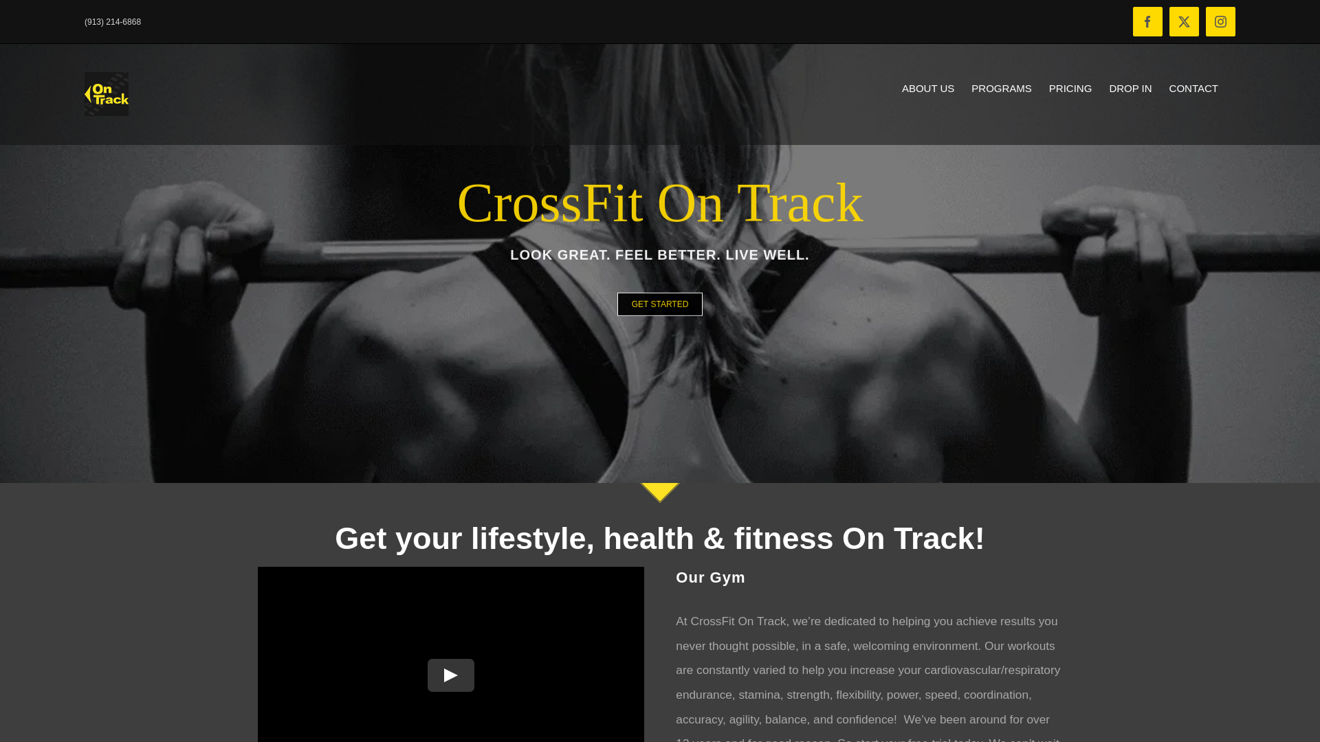 website screenshot of https://hyroxkc.com/