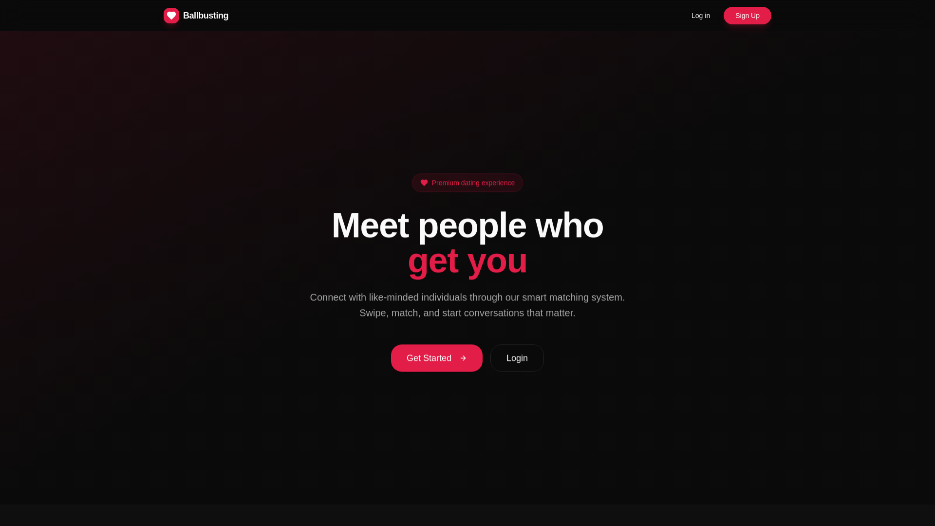 website screenshot of https://ballbustingmeet.site/