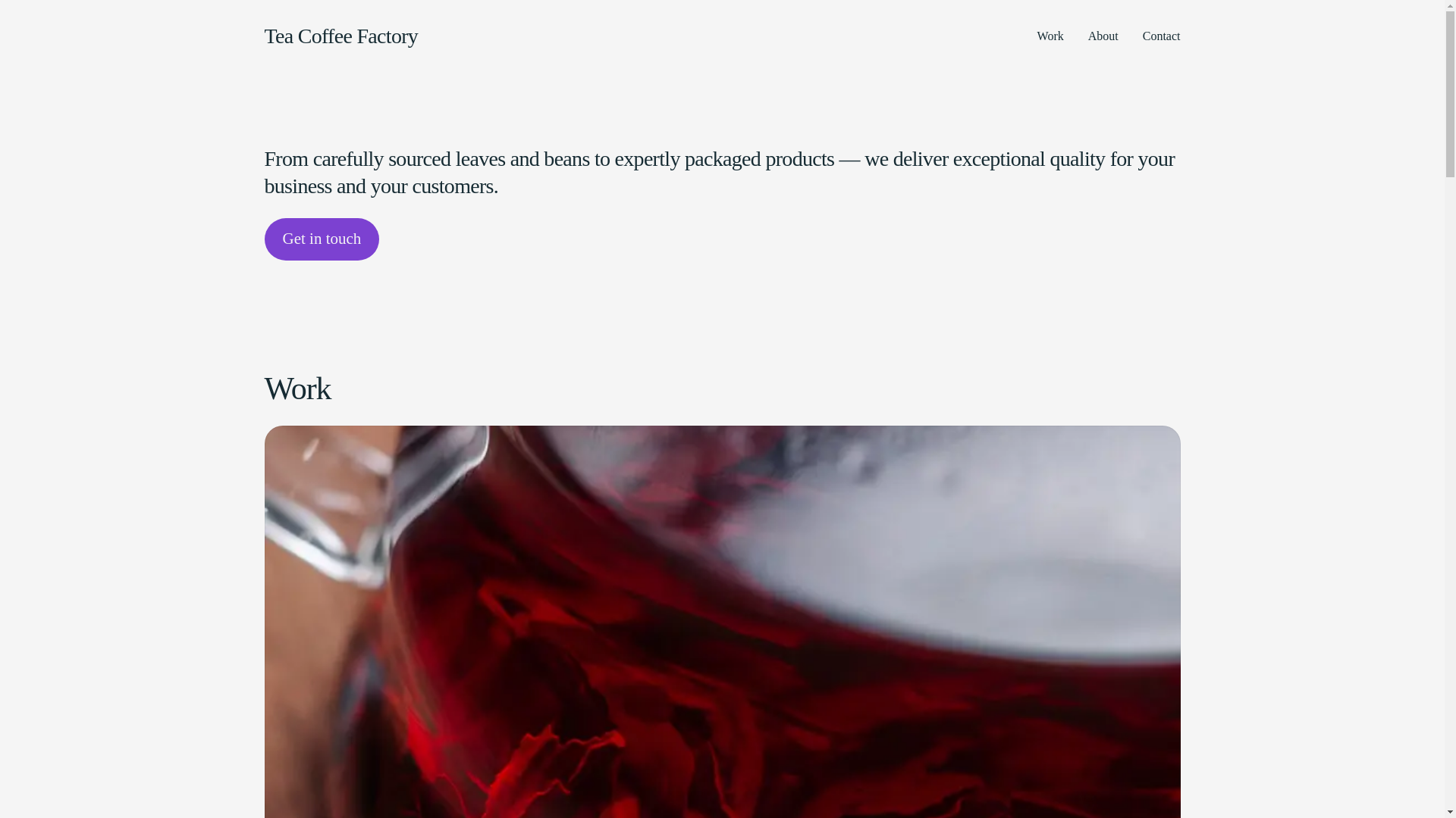 website screenshot of https://teacoffeefactory.kz/