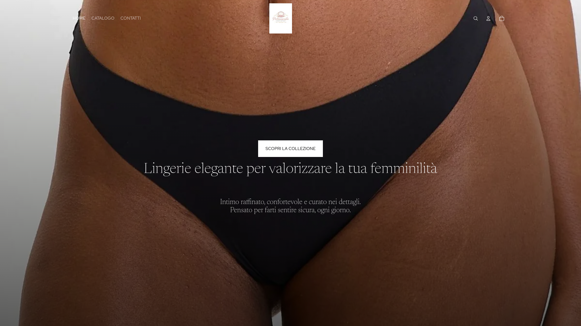 website screenshot of https://perlanascosta.it/