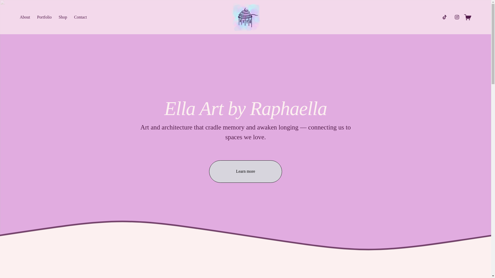 website screenshot of https://ellaarts.org/