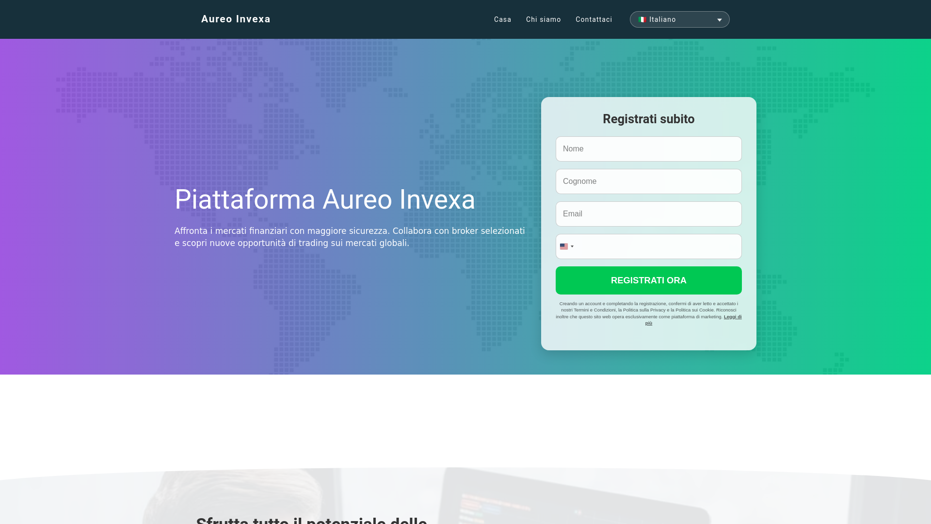 website screenshot of https://aureoinvexa-it.fyi/