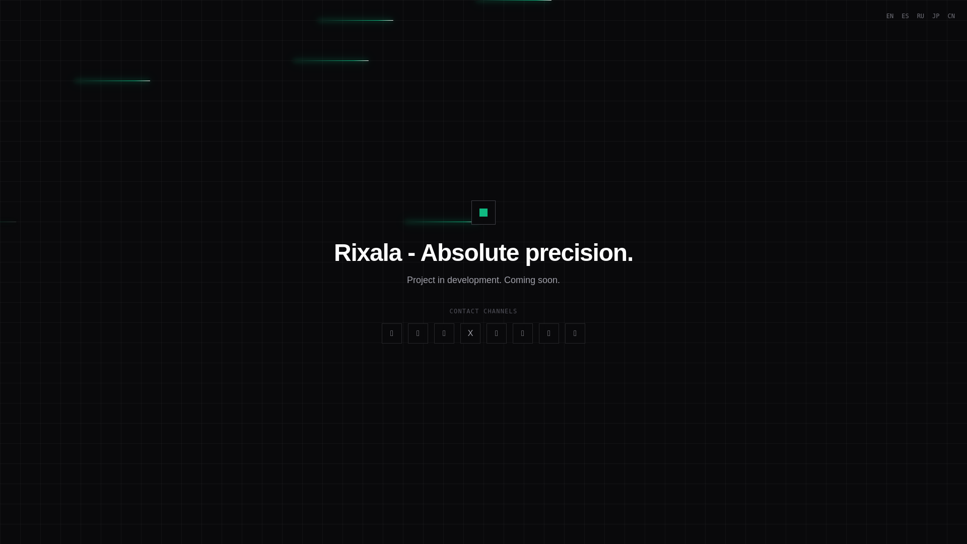 website screenshot of https://rixala.app/