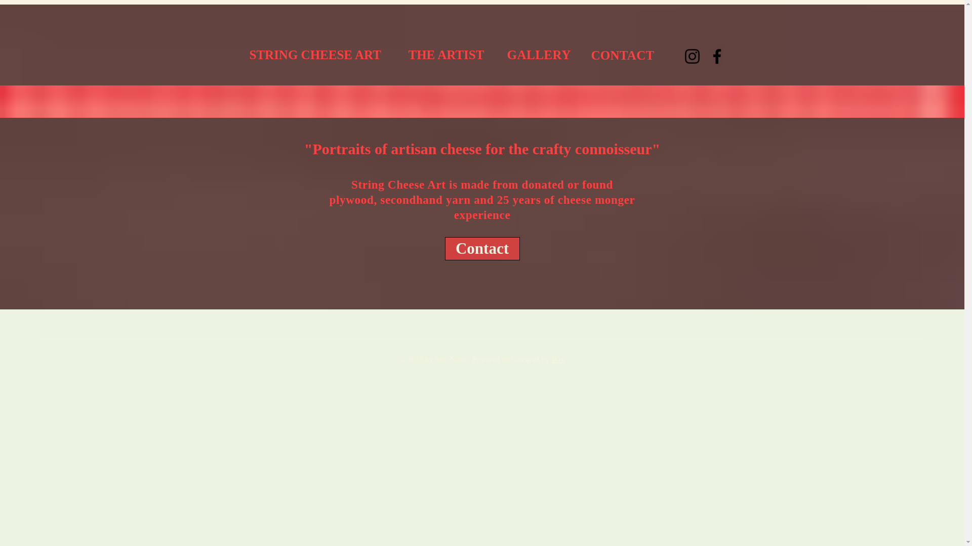 website screenshot of https://stringcheeseart.com/