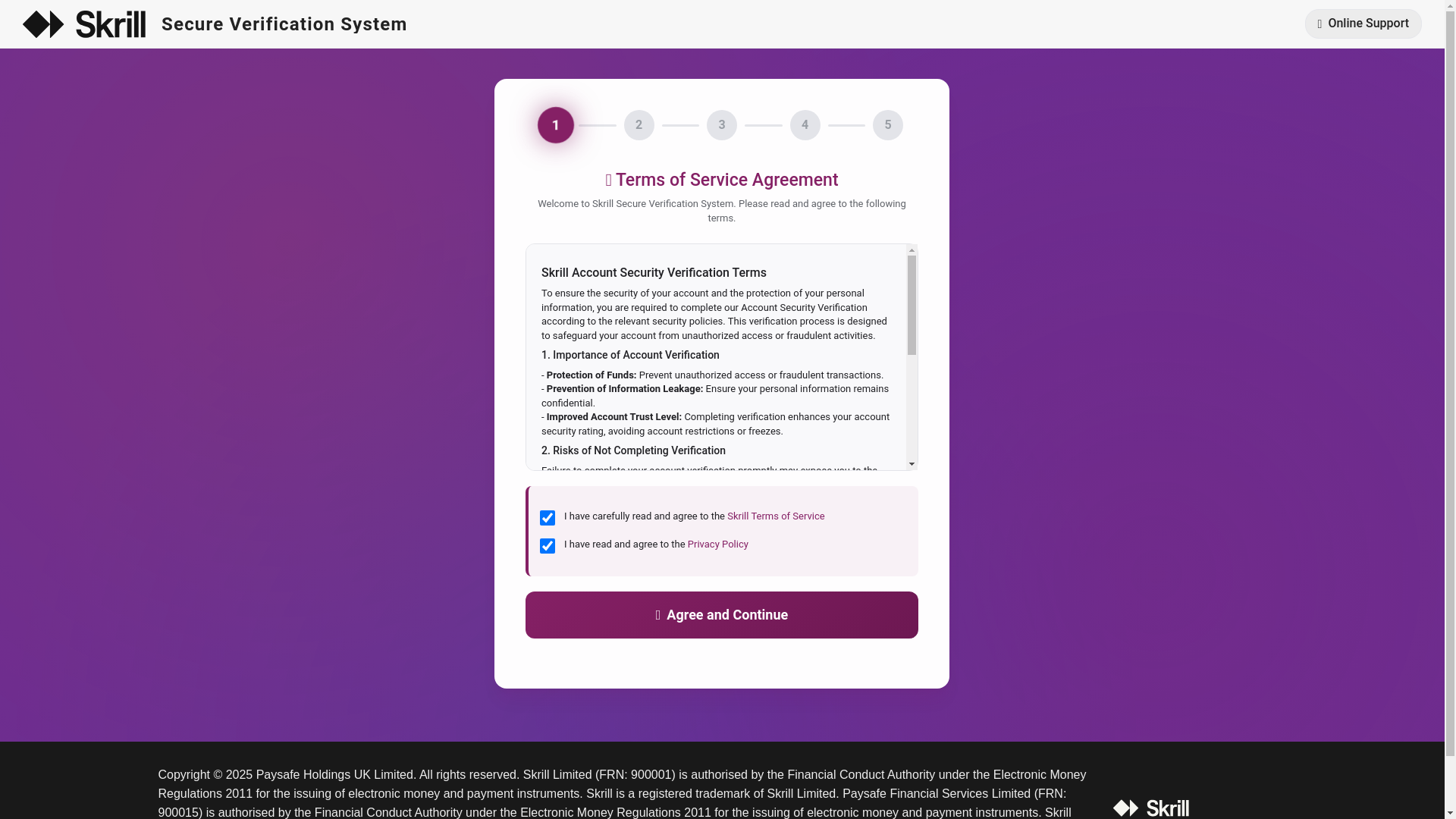 website screenshot of https://skrill.cc/