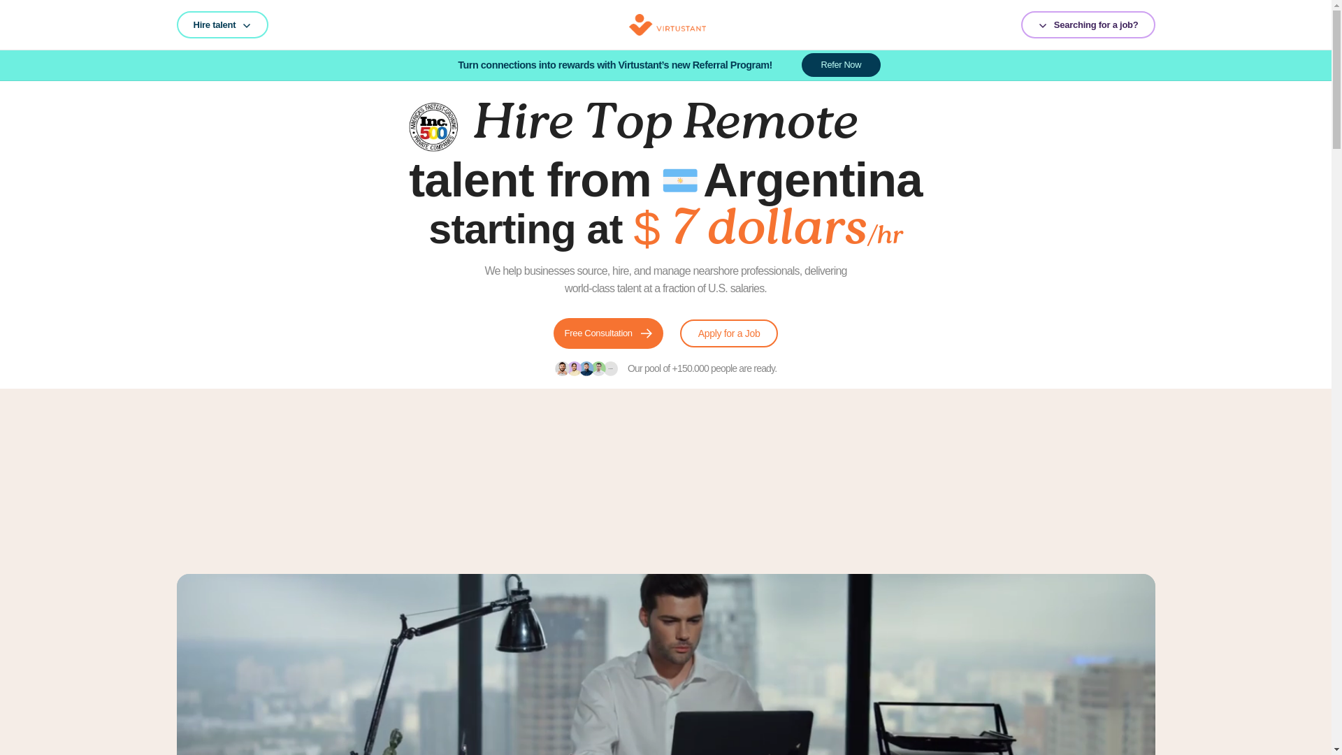 website screenshot of https://hrvirtustant.com/