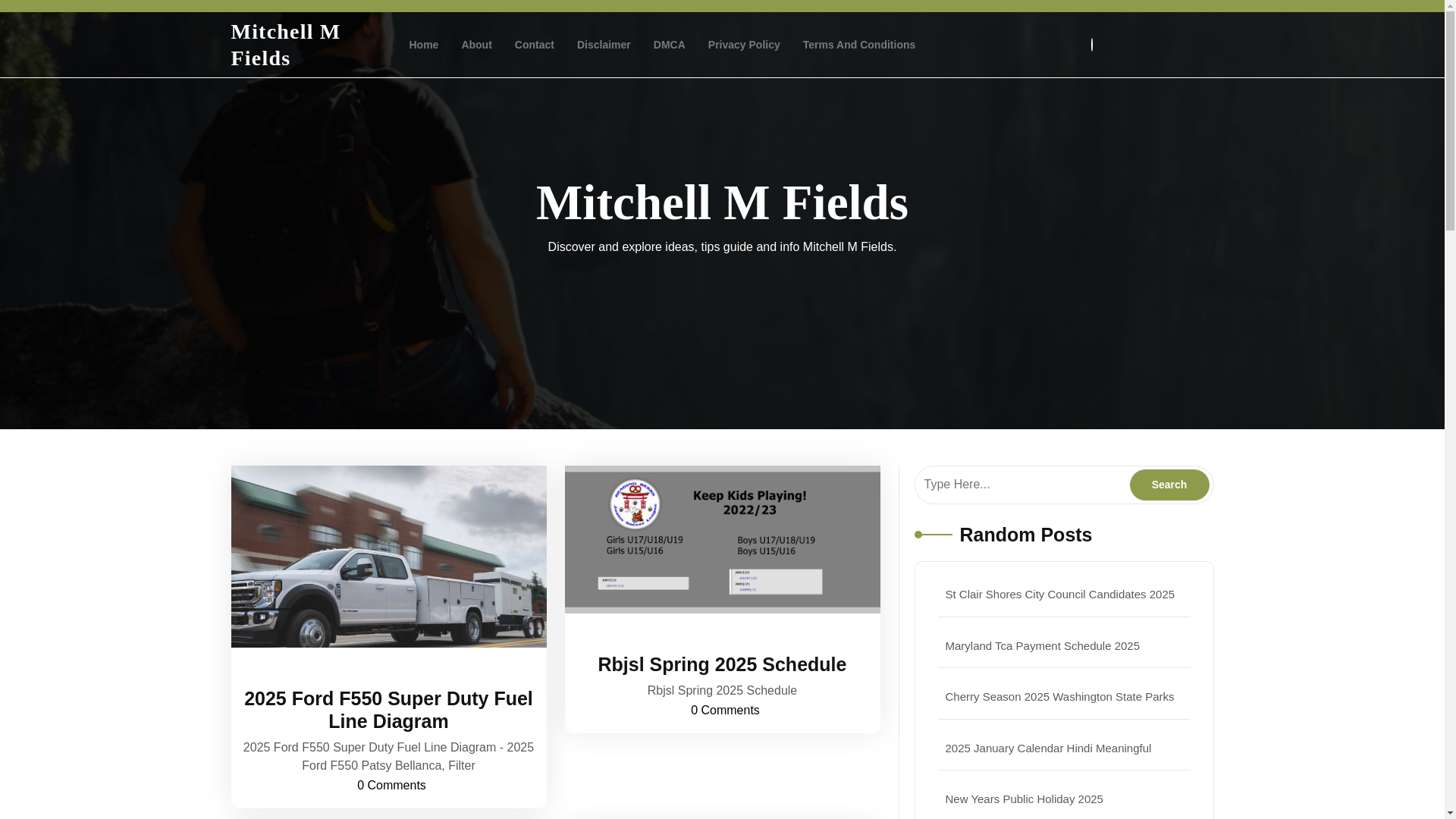 website screenshot of https://mitchellmfieldsr.pages.dev/