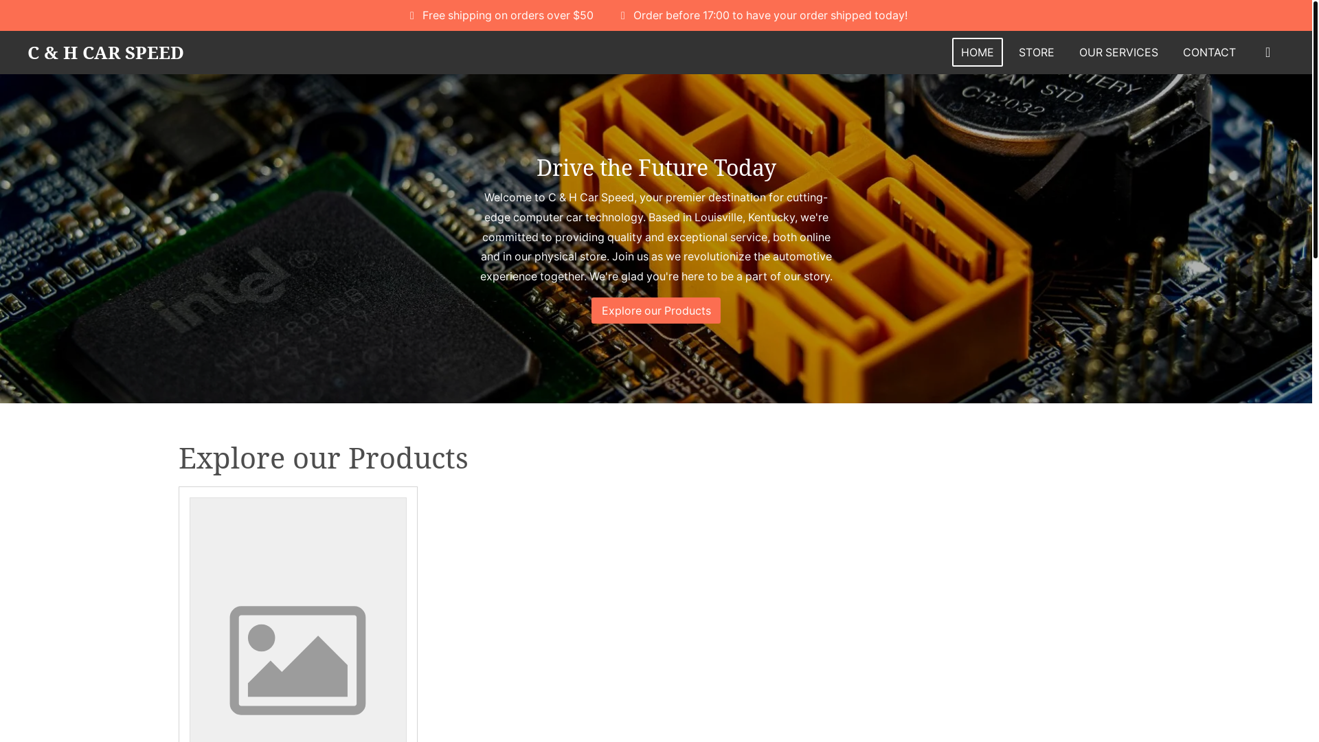 website screenshot of https://chcarspeed.com/