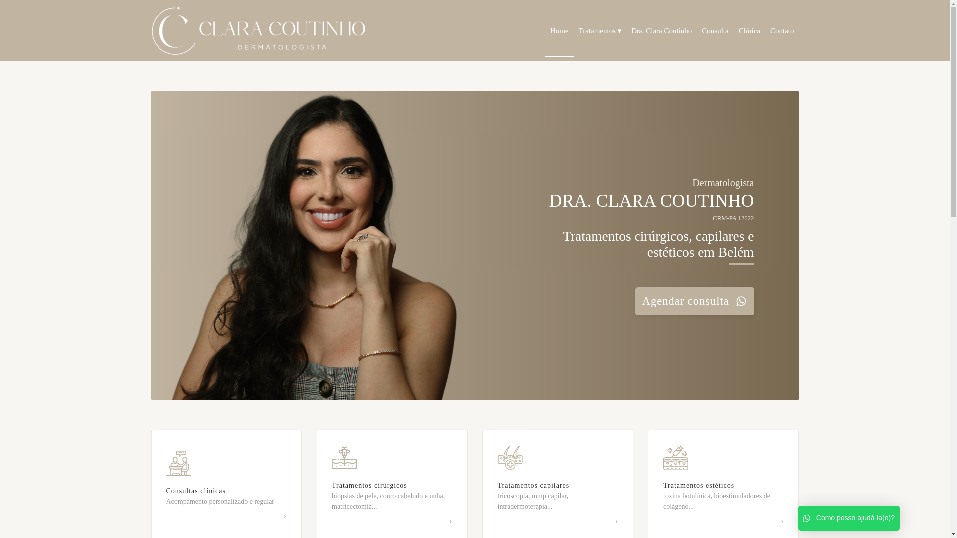 website screenshot of https://dermatologistabelem.com.br/