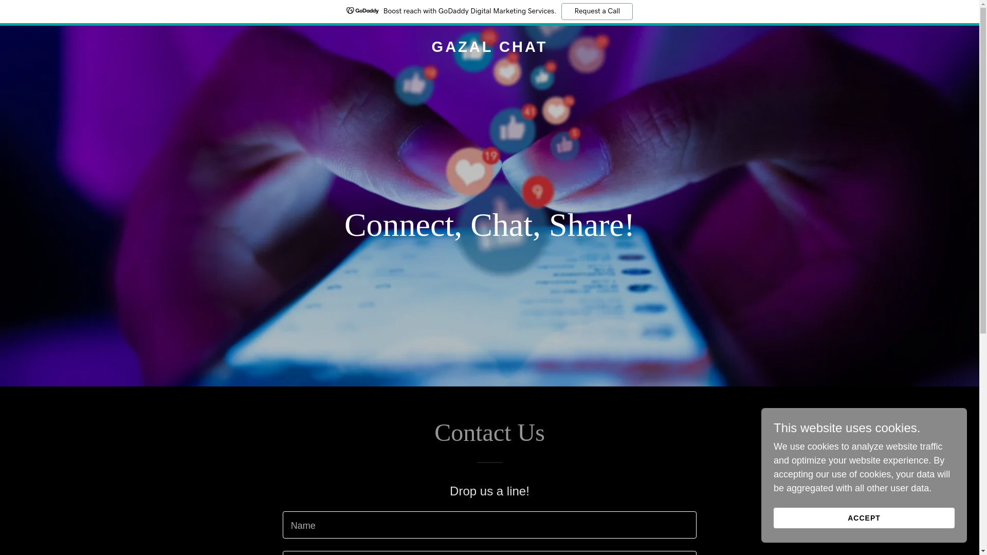 website screenshot of https://gazalchat.com/