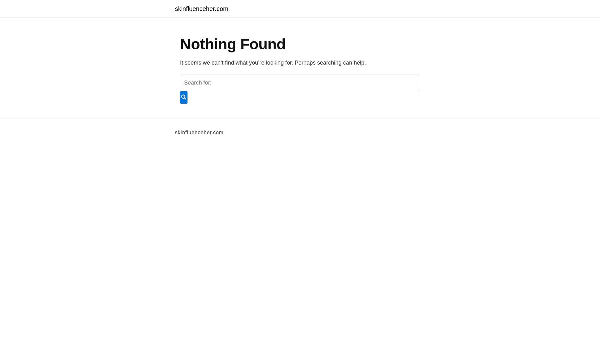 website screenshot of https://skinfluenceher.com/