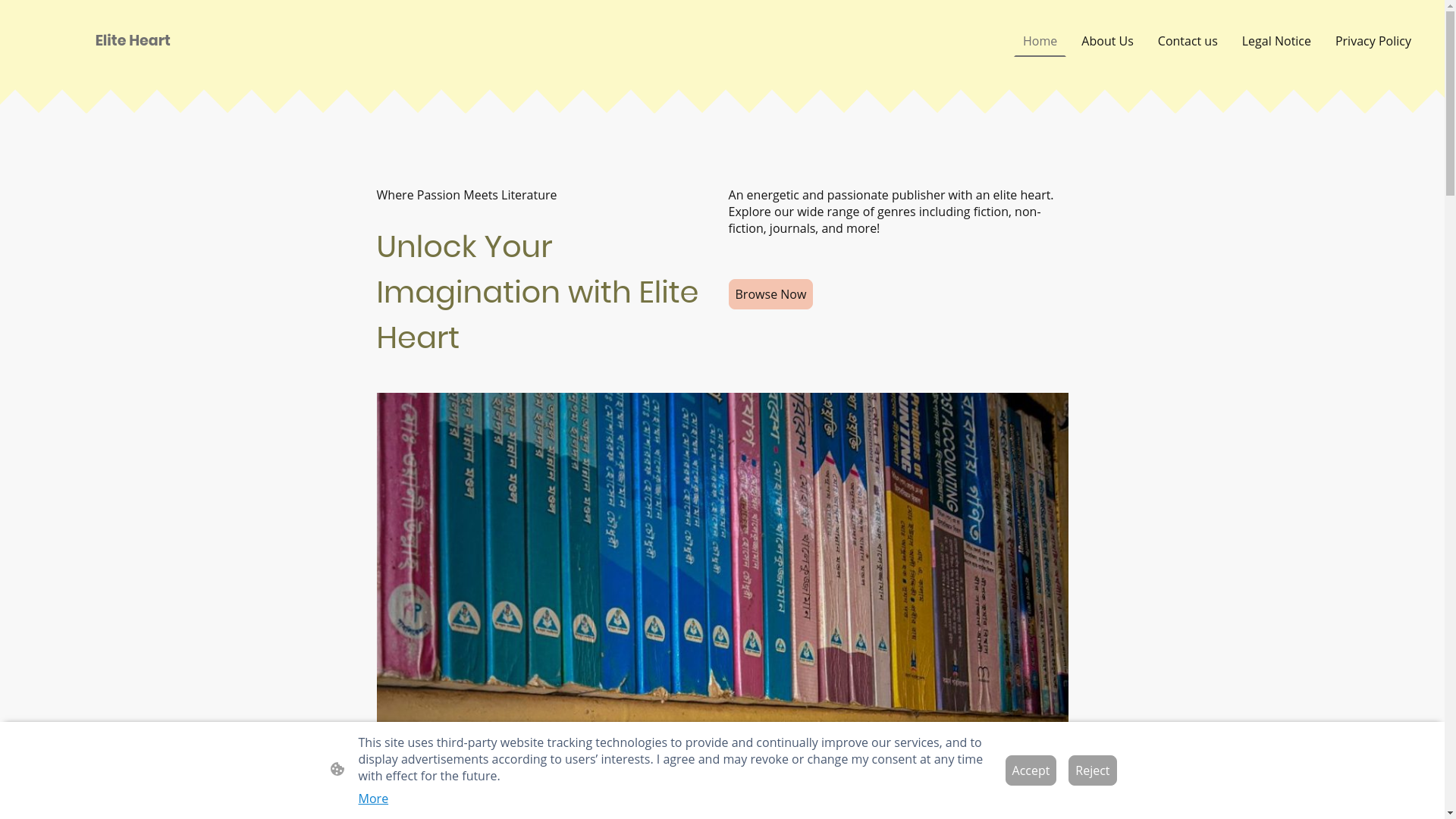 website screenshot of https://eliteheart.co.uk/