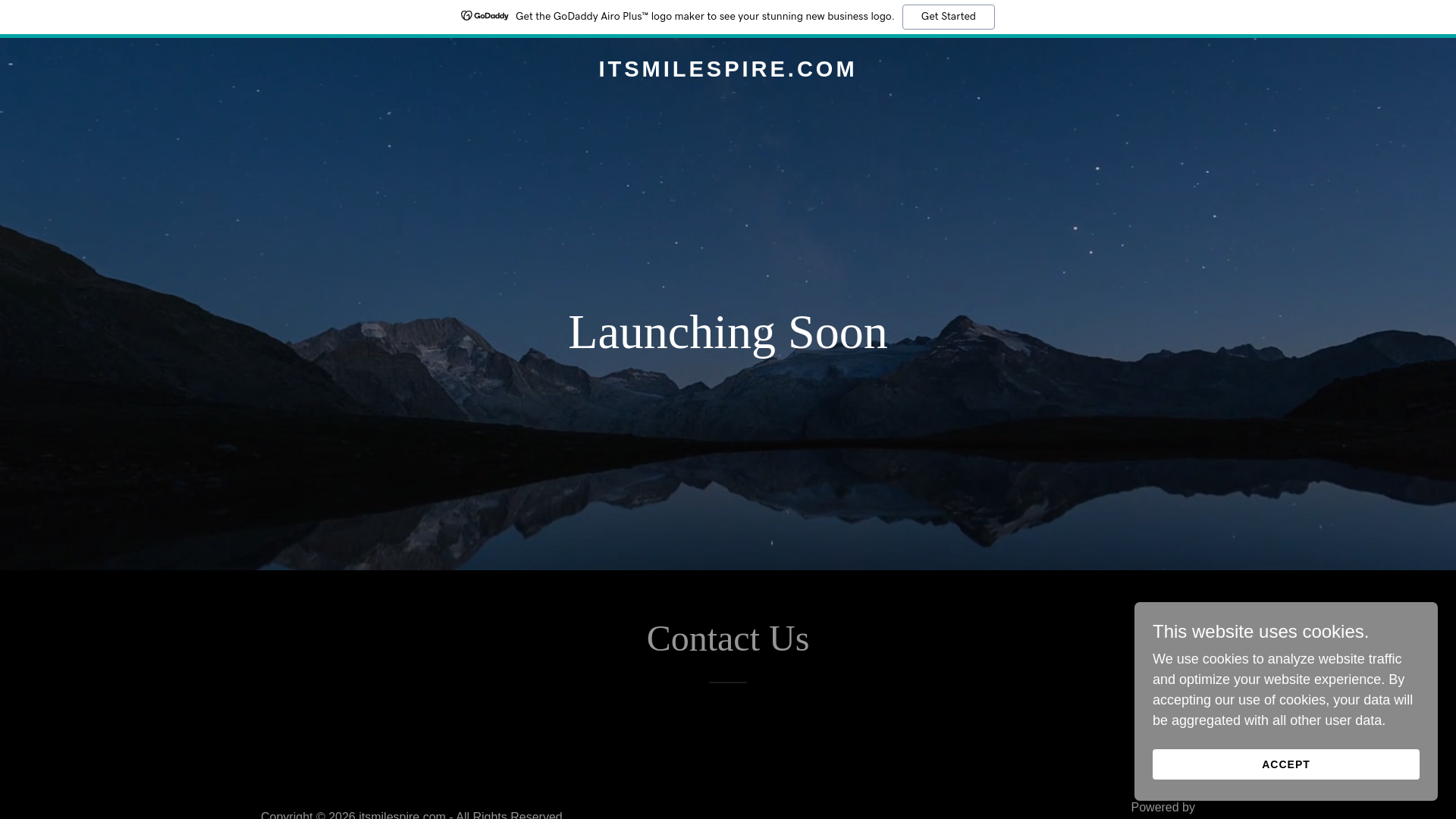 website screenshot of https://itsmilespire.com