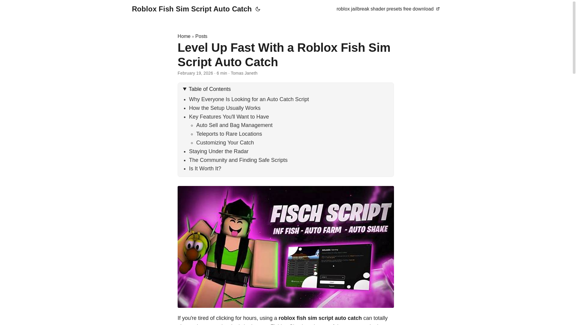 website screenshot of https://roblox-fish-sim-script-auto-catch.pages.dev/