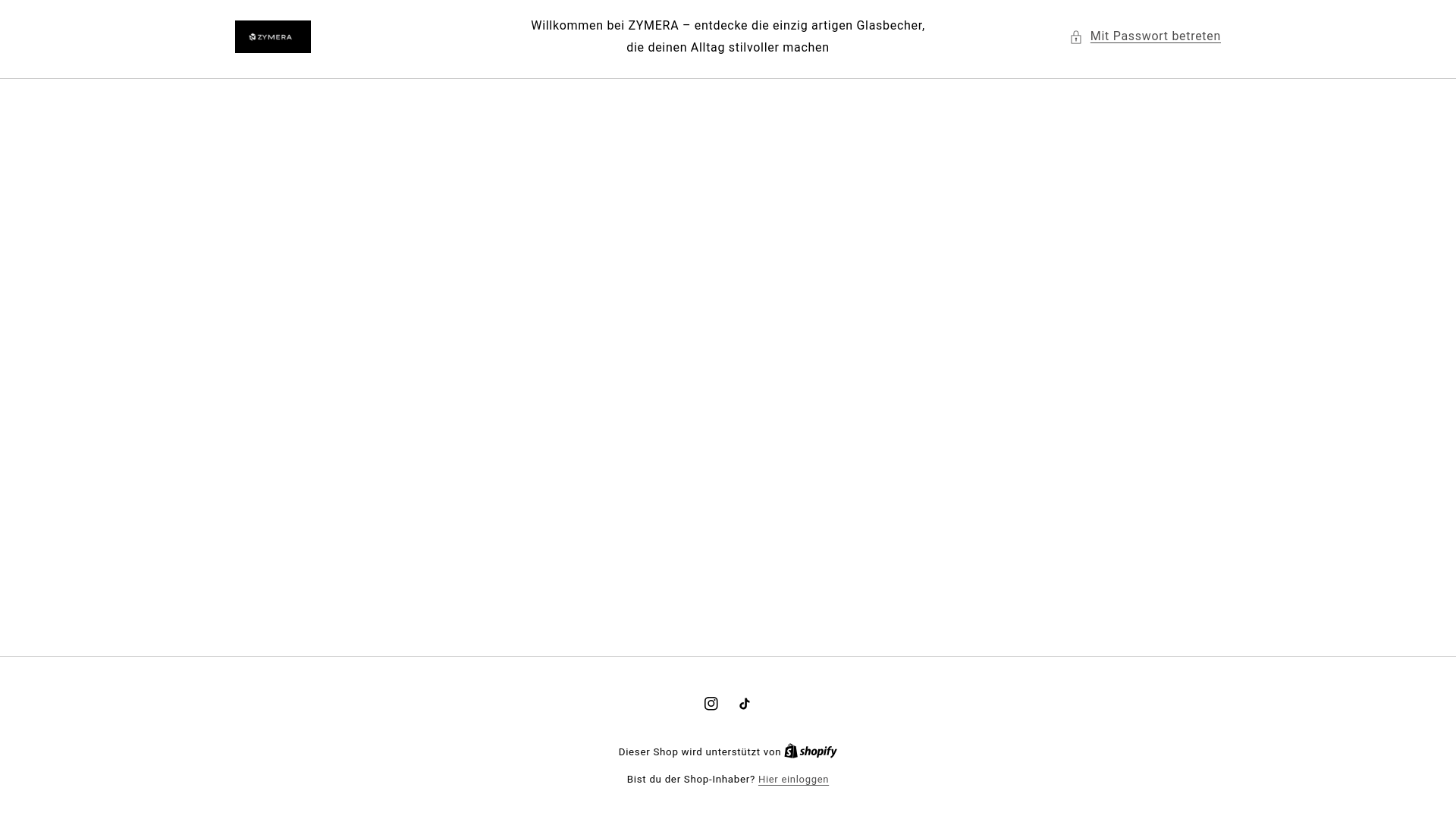 website screenshot of https://zymera.net/